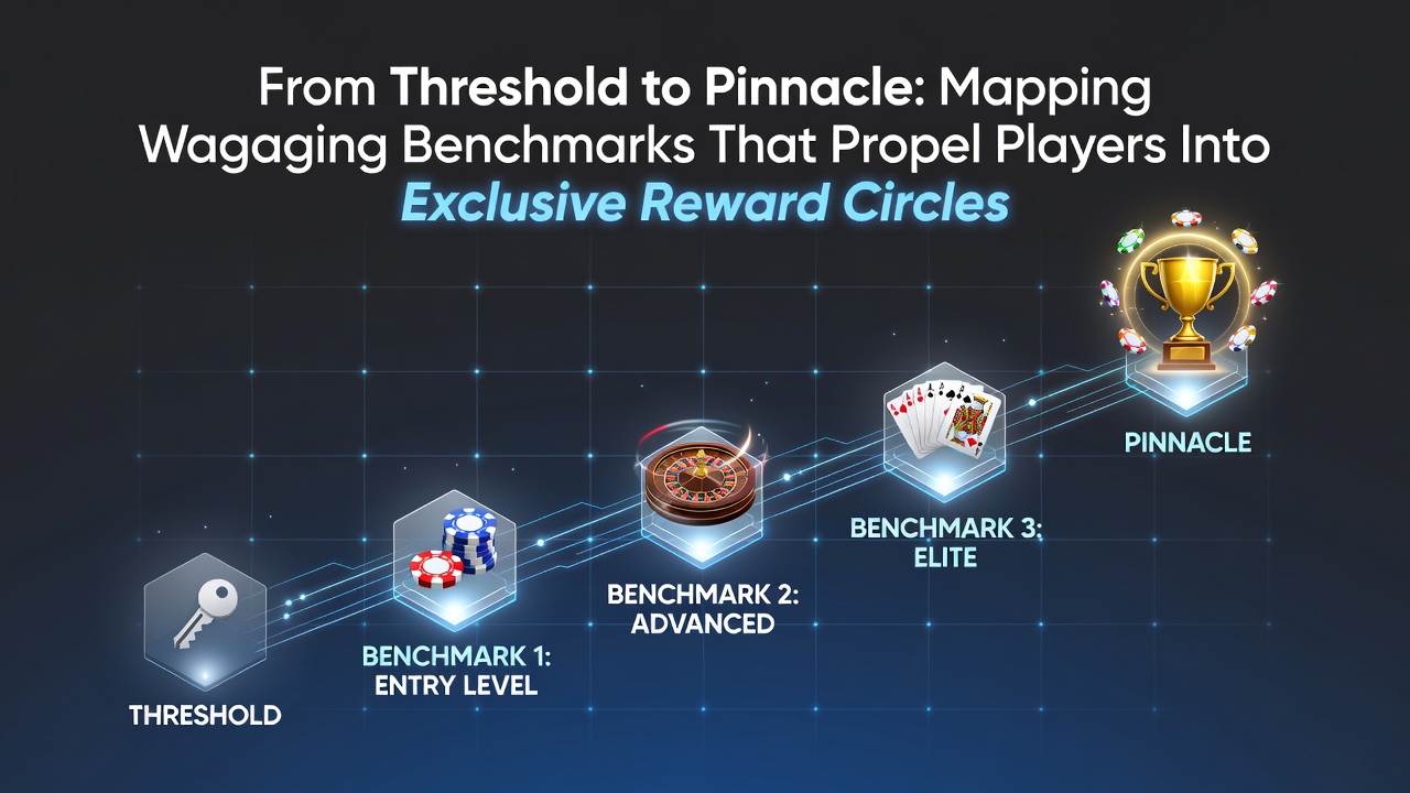 Casino loyalty program tiers visualized through ascending reward benchmarks and player progression paths
