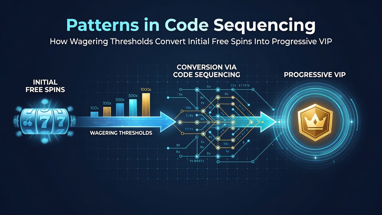 Flowchart depicting how wagering thresholds progressively convert free spin rewards into VIP tier accumulations within mobile casino applications