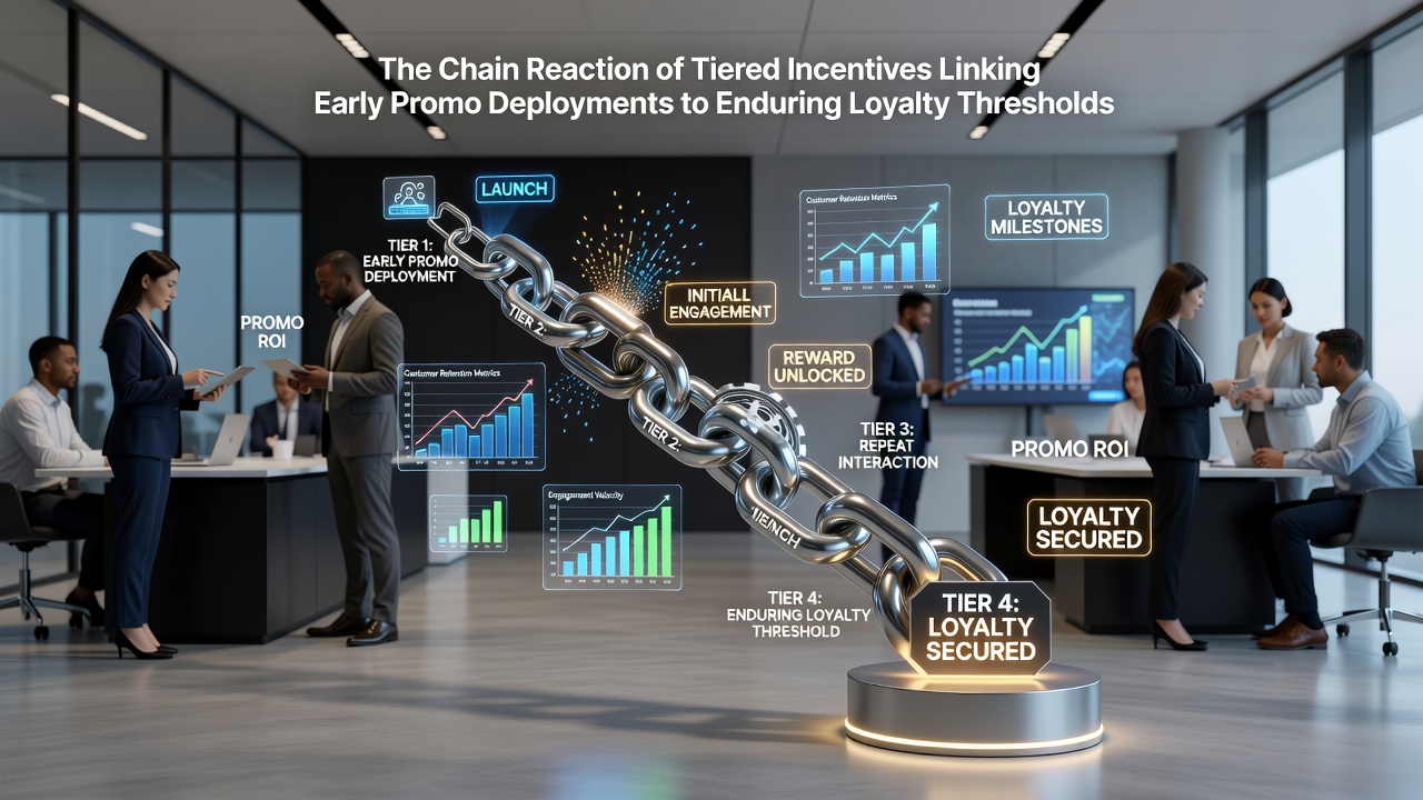 Illustration of user progression through loyalty tiers in app-based reward systems
