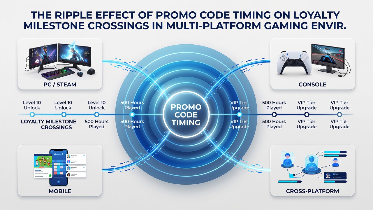 Data visualization of loyalty milestone timelines influenced by promo code schedules